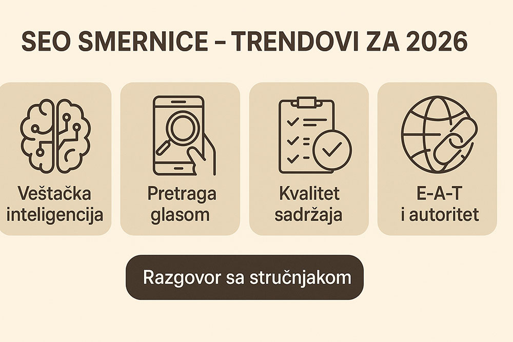 SEO smernice – trendovi za 2026