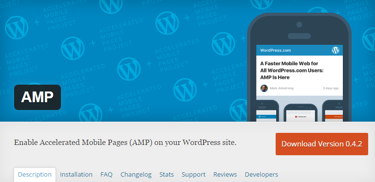 AMP plugin za wordpress